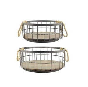 Bandeja de servicio decorativa de alambre de Metal hecha a mano de nuevo diseño con acabado recubierto de Color dorado utilizado para la decoración de la mesa de café - Product Image 5
