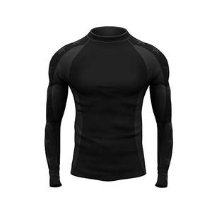 Camiseta de Compresión MMA de Manga Larga para Hombre, 100% Algodón, Transpirable, 240g, Producto en Oferta en Línea - Product Image 4