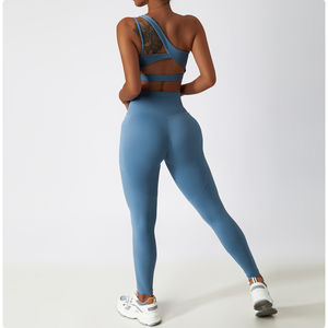 Nouvel arrivage de vêtements Tenue de sport haut de yoga Tenue de sport 2pcs Ensemble fitness leggings de yoga pour femmes Ensembles d'entraînement de course à pied - Product Image 3