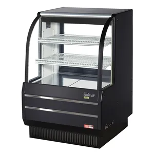 Vitrine réfrigérée pour boulangerie Turbo Air TCGB-36DR-W(B) 36,5 pouces, à double porte, économe en énergie, éclairage LED, étagères réglables, verre incurvé - Product Image 5