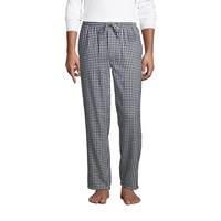 Pantalon en flanelle léger et décontracté pour homme, idéal printemps-été, confortable, avec cordon de serrage à la taille et imprimé à carreaux – Grande Vente