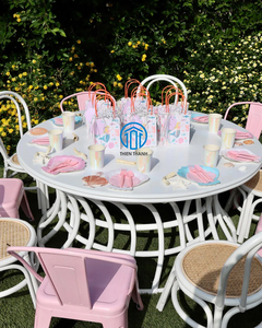 การเพิ่มความน่ารักสัมผัสที่เป็นธรรมชาติและเป็นเอกลักษณ์สําหรับงานปาร์ตี้ของคุณตกแต่งหวายทอมือและชุดโต๊ะสําหรับงานปาร์ตี้สําหรับเด็ก - Product Image 5