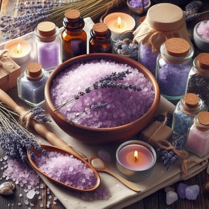 Marque privée Sels de la mer Morte de qualité supérieure Shaker à la LAVANDE Thé vert Antioxydants Détoxifiant Bain Rajeunissant Trempage Marque blanche - Product Image 4