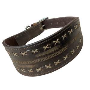 Colliers de chien de luxe au design personnalisé avec rivet, matériau en cuir à motif solide, couleur personnalisée, vente en gros de colliers de chien faits à la main - Product Image 3