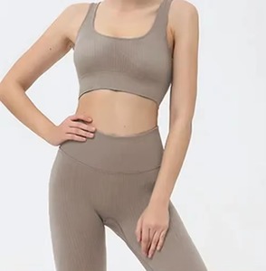 Patrón sólido Fitness Leggings Levantamiento de pantalones de yoga y pantalones Ropa activa para yoga y ejercicio - Product Image 5