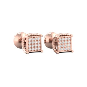 ต่างหูเพชรโมอิส0.13CT กลมสีเงิน925 - Product Image 2