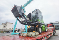 Camion malaxeur à béton autochargeur hydraulique importé, certifié CE, 4 m³, 4x4, diesel, véhicule de construction mobile