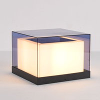 Imperméable à l'eau de haute qualité Alluminim lampe cour Villa jardin bois pilier lampe extérieure moderne E27 paysage lampadaire lumière