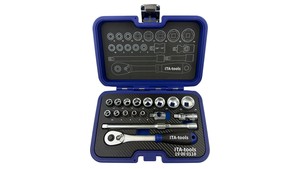 Jeu de douilles OEM de 18 pièces à entraînement manuel de 3/8 po avec douilles à 6 pans en acier au chrome-vanadium - Product Image 2