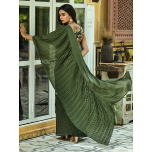 Haute demande Designer Fantaisie Tendance Chinon Séquence Travail Saree Blouse Bonne qualité pour adultes Exportés dans le monde entier - Product Image 1