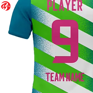 Dans le prix de gros nouveau design personnalisé sublimé respirant 100% polyester couleur unie Simple football haut maillot de football - Product Image 4