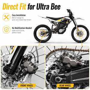 JFG Rear <strong>Brake</strong> <strong>Caliper</strong> with Bracket Front <strong>Brake</strong> <strong>Caliper</strong> for Surron Ultra Bee Motorcycle Parts - Product Image 5