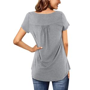 Ropa Deportiva para Mujer, Camisetas de Manga Corta de Secado Rápido con Cuello Redondo, Nueva Moda, Camiseta de Color Sólido para Mujer - Product Image 2