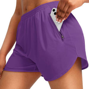 Shorts Deportivos Cortos de Cintura Alta para Mujer, para Gimnasio, Correr, Fitness, Yoga, Tenis, Entrenamiento, Estilo Biker, Fluidos - Product Image 2