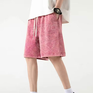 Shorts délavés à l'acide de haute qualité, les plus vendus, pour l'entraînement et usage décontracté – Offre spéciale pour adultes - Product Image 4