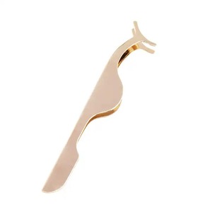 Pince à cils à bande complète de marque privée applicateur de cils en or rose outils de cils applicateur de faux cils personnalisé - Product Image 5