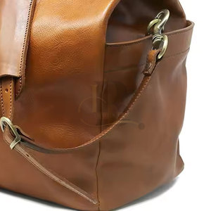 Premium <b>Leather</b> <b>Duffle</b> <b>Bag</b> For Travel Large Capacity Carry <b>Bag</b> With Adjustable Shoulder Strap For Weekend Trips And Daily Use - Product Image 6