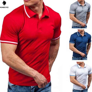 Polos de golf tactiques 3D pour hommes Maillot à manches courtes à séchage rapide 100% polyester Design solide Techniques brodées - Product Image 6