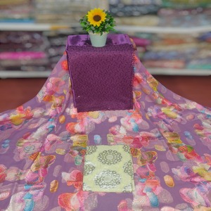Vestido Dirac de Jacquard Tejido Farnsavi con Bordado de Seda y Diseño Floral Estampado, Tela Suave para Niñas, Ideal para Bodas/Ocasiones Especiales - Product Image 6