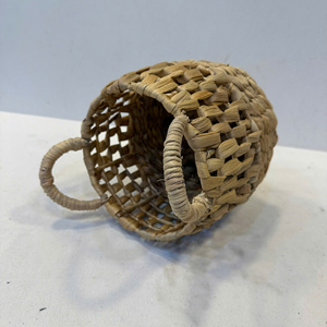 ตะกร้าผักตบชวาทรงกลม - Product Image 3