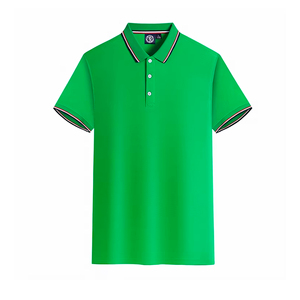 Nueva Camiseta de Moda para Hombre, Tejida, 100% Algodón, Manga Corta, Cierre de Botones, Color Sólido, Informal, Envío Directo desde BD - Product Image 1