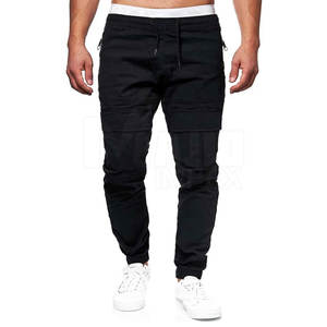 Pantalon cargo de haute qualité pour hommes séchage rapide toile de coton Logo personnalisé pantalon de sport de fitness décontracté avec motif droit - Product Image 3