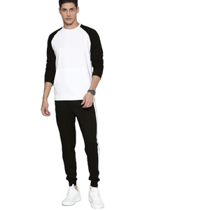 Modern <b>men</b> sweat suit cotton blend fabric slim fit zip sweatshirt and jogger <b>pants</b> casual wear breathable material soft feel - Product Image 1