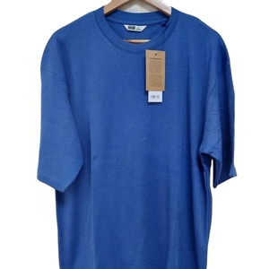 Nouveau design T-shirt tricoté unisexe 100% coton Bleu marine Pantone Noir Respirant Anti-plis Séchage rapide Écologique - Product Image 4