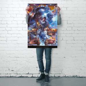 Star Wars 20th Anniversary Modern Design <b>Poster</b> for Wall Decor Made of Paper - Product Image 5