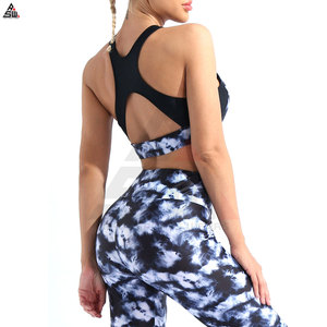 Women's Spandex/Polyester Plus Size Yoga Sets 2-Piece <b>Strapless</b> Crew Neck High Waist Elastic Waist Front Seamless Solid Support - Product Image 6