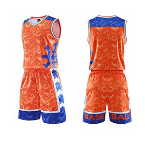 Conjunto de uniforme de baloncesto de tela de malla de poliéster 100%, Conjunto de jersey de tacto suave con cuello en V de Rugby y números personalizables, novedad - Product Image 5