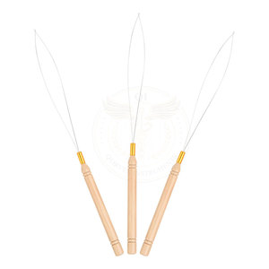 Aiguille en acier inoxydable pour extensions de cheveux, pour l'insertion de perles et l'ajustement de anneaux, outil de salon, construction durable, prix raisonnable - Product Image 1