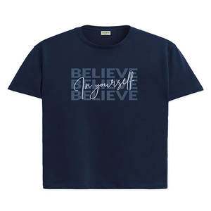 Camiseta de Manga Corta Estilo Retro Lavada, Estilo Urbano 2025, para Hombre y Mujer, Corte Regular Informal, 100% Algodón - Product Image 3