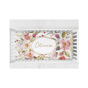 Drap de berceau pour bébé 100% coton biologique avec noms personnalisés messages photos cadeau parfait pour nouveau-né et Baby shower - Product Image 3