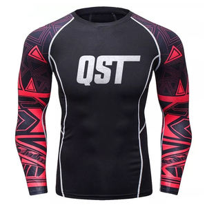 Logotipo personalizado BJJ Jiu Jitsu Kimono Rash Guard Mangas completas MMA Sublimación Impreso Estiramiento para boxeo Servicio OEM disponible - Product Image 6