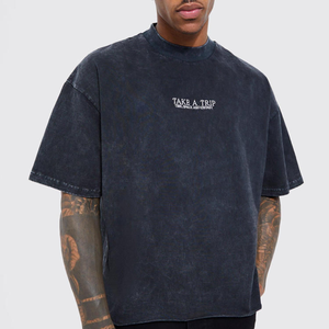 Camisetas de talla grande para hombre, venta de fábrica, de alta calidad 100% de algodón, secado rápido, antiarrugas, transpirables, personalizables - Product Image 3