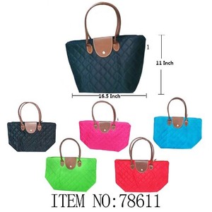 กระเป๋าถือผู้หญิงลำลอง16.5 'X11 ''X11'' 72PC /cs เปิดโลโก้ดาวแบบหนัง PU ซับในพิมพ์ลายฤดูร้อนสองชั้น - Product Image 1