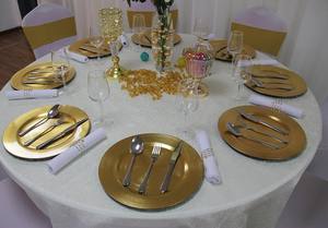 Assiettes En Verre Dorees Pour Mariage A Diner Emballees Vrac Ensemble De Vaisselle Assiette Plat <span class=keywords><strong>La</strong></span> <span class=keywords><strong>Cuisine</strong></span> - Product Image 6
