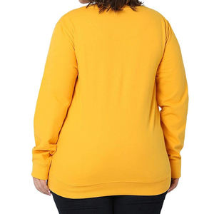 Venta al por mayor de sudaderas de peso pesado por encargo de las mujeres Plain 100% Cotton Fleece color sólido de cuello redondo sudaderas para las mujeres - Product Image 4