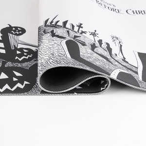 Tapis de jeu Nightmare Before Christmas XL, tapis de souris carré personnalisé imprimé avec recharge sans fil RGB et style chauffant, en stock - Product Image 3