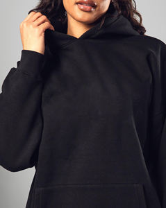 Haute qualité femmes survêtement couleur unie surdimensionné goutte épaule 100% coton 2 pièces baggy tenue décontracté survêtement pour femmes - Product Image 5