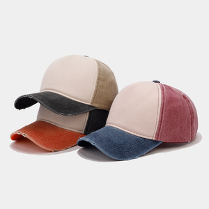 Gorras de béisbol desgastadas de 6 paneles para mujer, sombreros de camionero de malla con protección solar, bordados y desgastados, estilo deportivo informal - Product Image 6