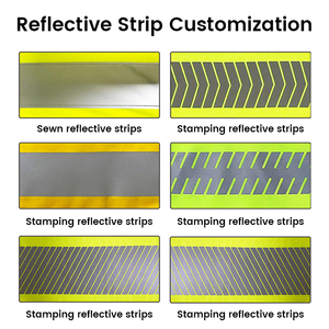 Chemise polo haute visibilité chemise à manches courtes haute visibilité thermoscellée bande réfléchissante sécurité réfléchissante chemise de vêtements de travail respirante - Product Image 5