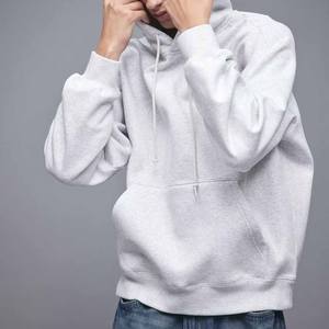 Pull à capuche pour hommes 360/400gsm personnalisé 100% coton polaire conception solide Streetwear mode Style hiver poche - Product Image 5