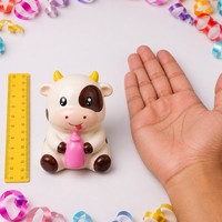 Jouet Squishy Vache Mignonne en PU à Remontée Lente, Anti-Stress et Décompression pour Adultes, Vente en Gros