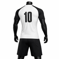 Ensemble de maillots de football personnalisés pour hommes, manches courtes, col en V, séchage rapide, coupe ajustée, protection UPF 50, marque personnalisée, nom de l'équipe