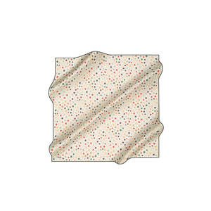 Off-White Designer Silk Scarf with Geometric and Animal Print - Product Image 2