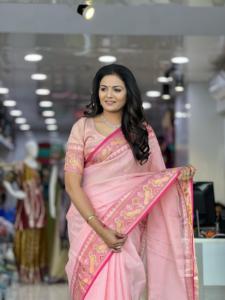 Nuevo diseñador Banarasi Kota Doriya con Banarsi Parola Boarder Saree mujer fabricante de moda de Surat EN EL Rtae más bajo - Product Image 2