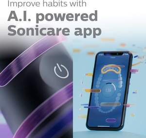 Brosse à dents électrique rechargeable Philips Sonicare DiamondClean Prestige 9900 avec SenseIQ, 5 têtes de brosse tout-en-un premium - Product Image 2