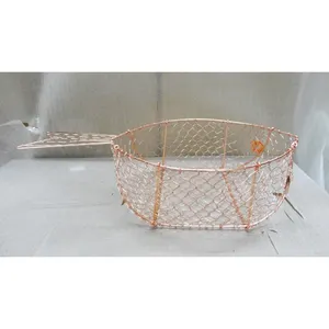 Panier en fil métallique avec queue de poisson panier de rangement de linge de qualité supérieure panier de rangement de fruits et légumes en forme de poisson meilleure vente